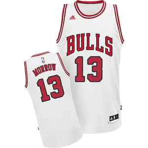 Adidas Chicago Bulls Swingman White Anthony Morrow Home Jersey - Men's