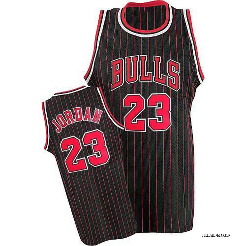 Correo Destello S t Chicago Bulls Swingman Black/Red Michael Jordan Strip Throwback Jersey -  Men's