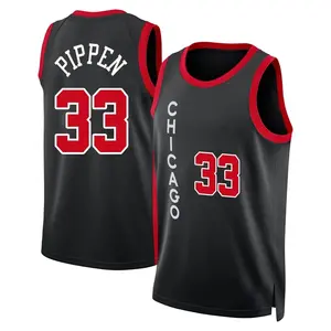 Chicago Bulls Swingman Black Scottie Pippen 2023/24 City Edition Jersey - Men's