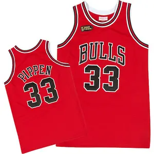 Chicago Bulls Swingman Red Scottie Pippen Throwback Jersey - Men's