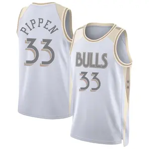 Chicago Bulls Swingman White Scottie Pippen 2024/25 City Edition Jersey - Men's