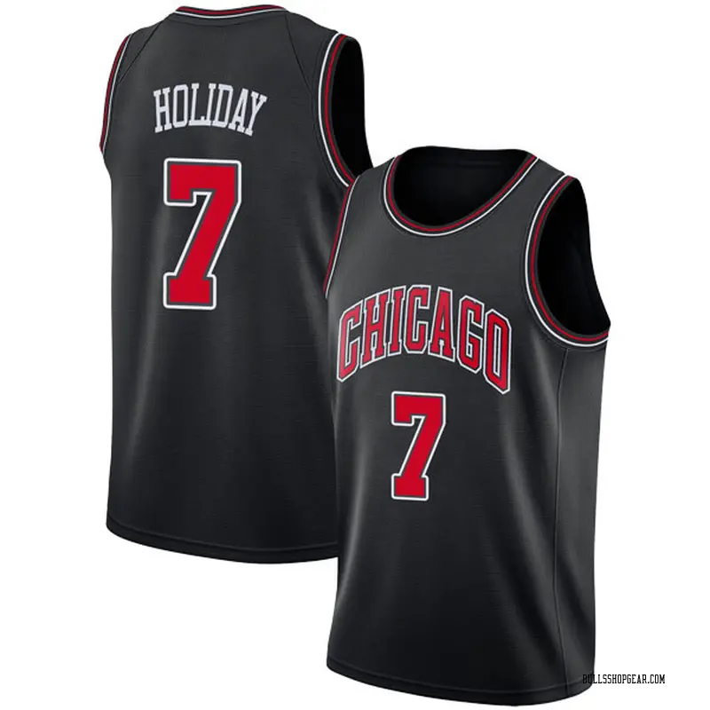 Nike Chicago Bulls Swingman Black Justin Holiday Jersey - Statement ...