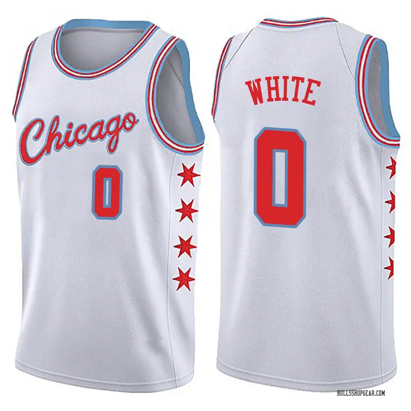 Nike Chicago Bulls Swingman White Coby White Jersey City Edition Men's